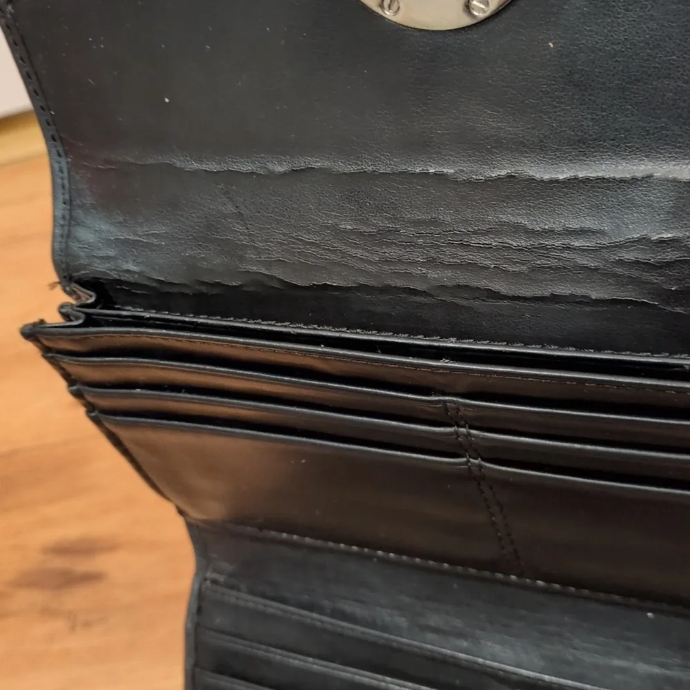 Coach Alexandra Black Leather Envelope wallet - Picture 10 of 15